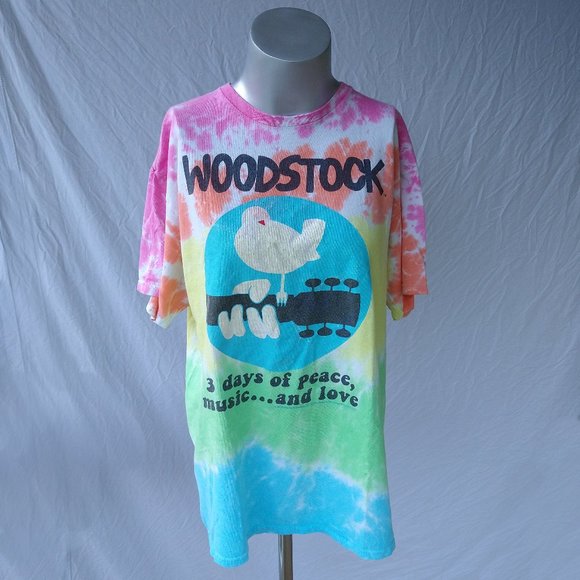 VTG Woodstock Tie Dye Tee - Picture 1 of 3